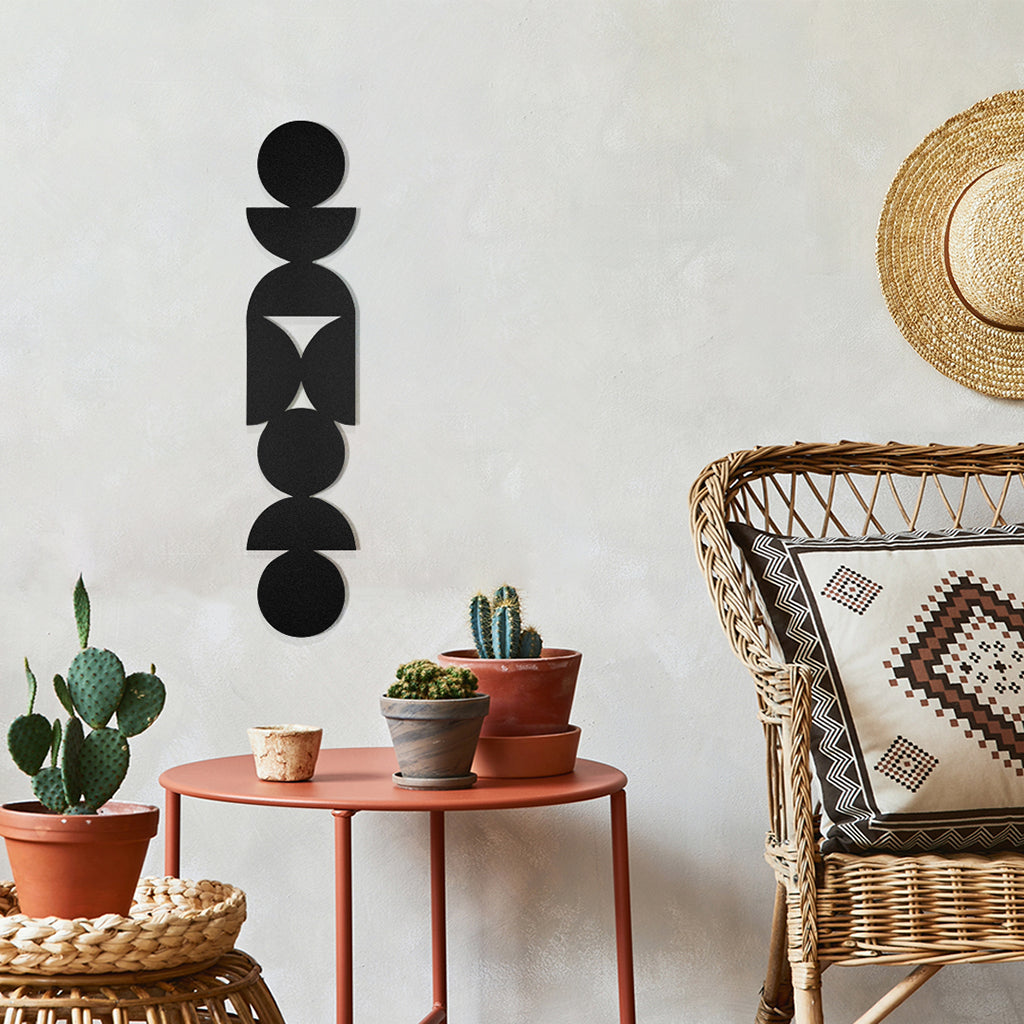 Figura de metal abstracto formas circulares - Taula