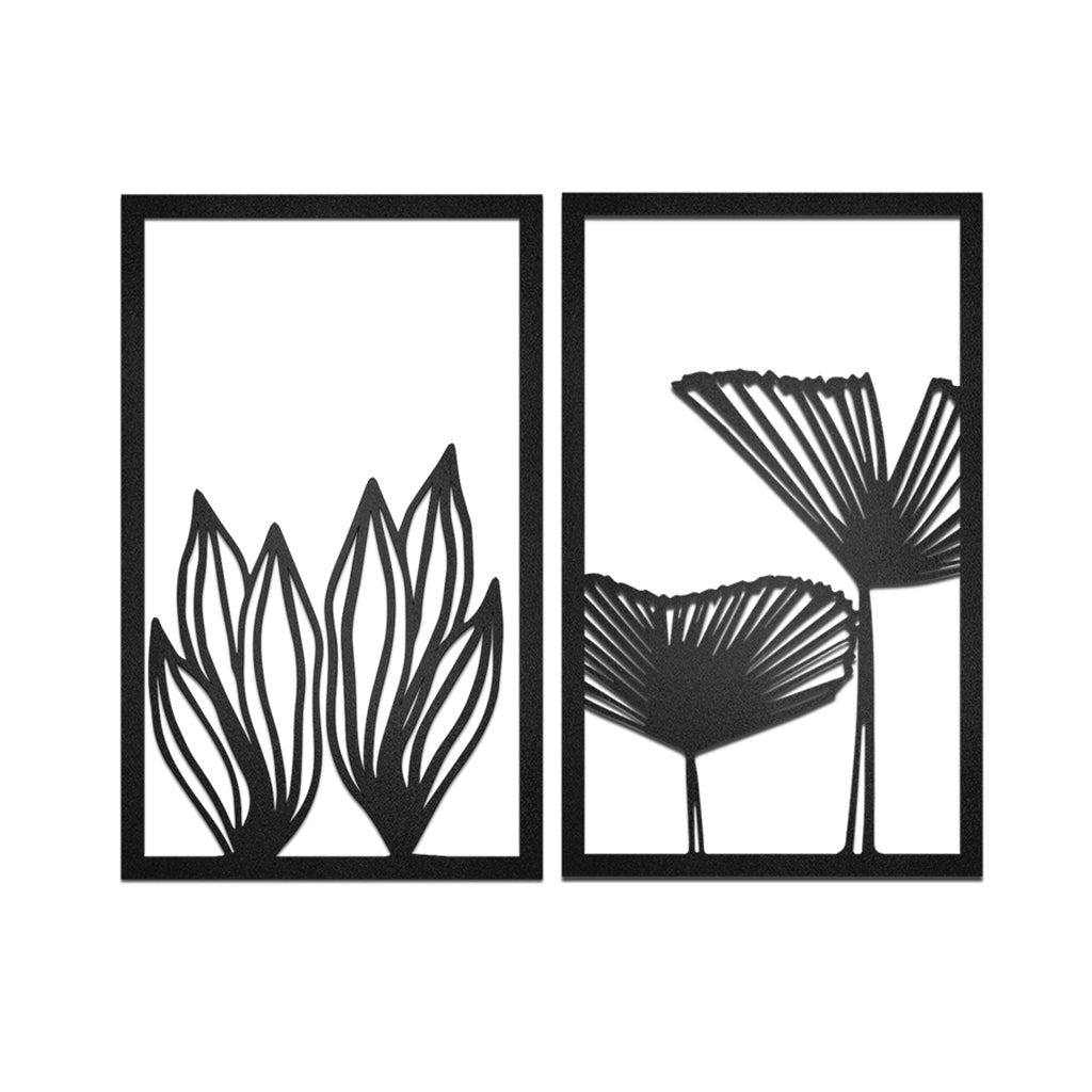 Cuadros en Metal Plantas y Flores 2 piezas - Taula