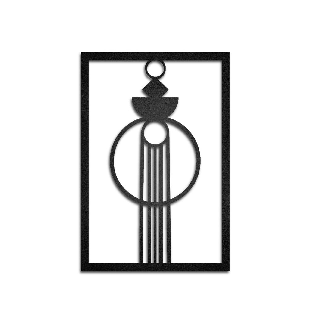 Cuadros decorativos en Metal Abstracto Macramé 2 piezas - Taula