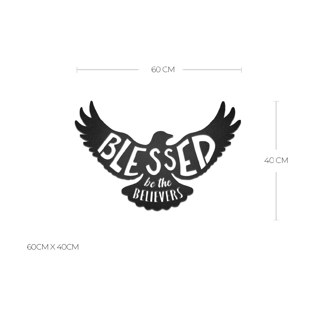 Cuadro de metal “Blessed are the Peacemakers” - Taula