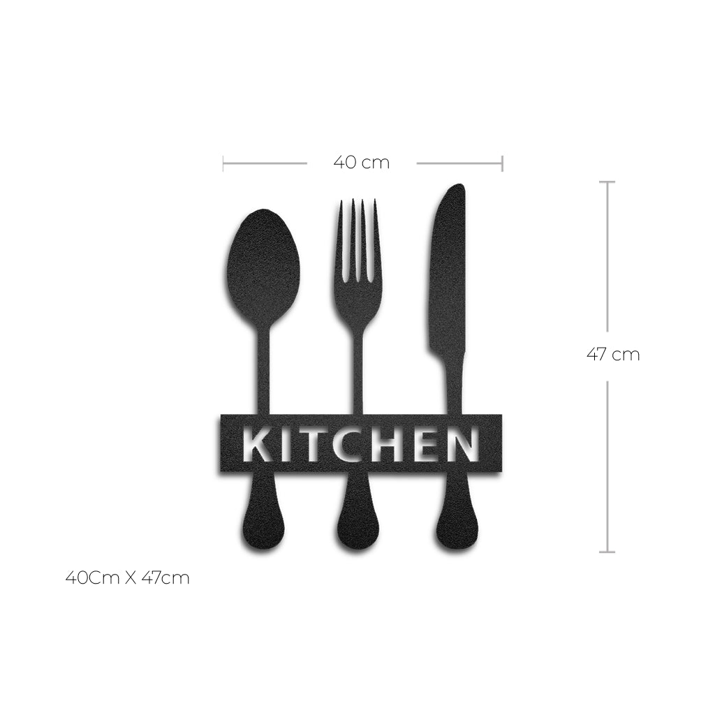 Figura de metal cubiertos "Kitchen" - Taula