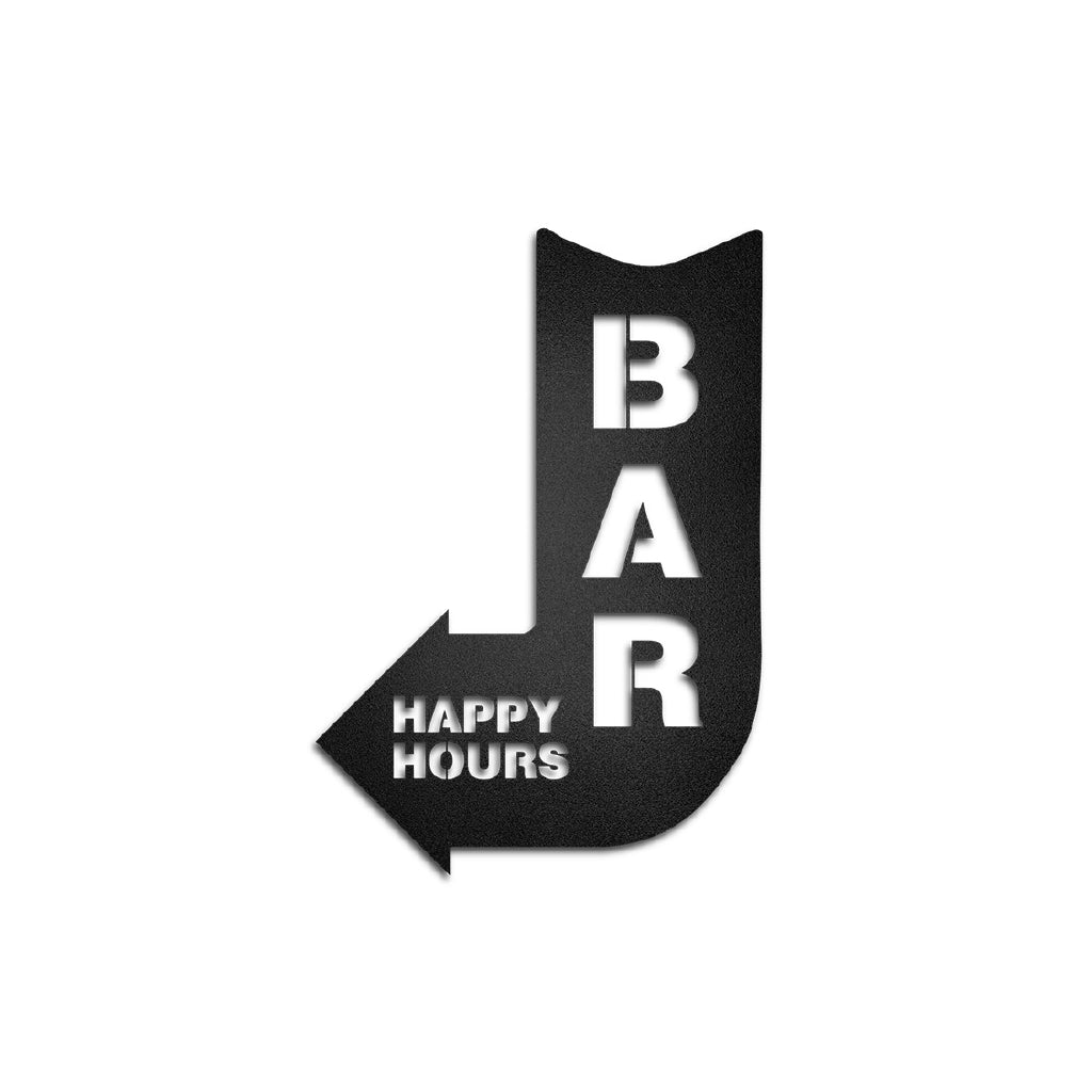 Cuadro de metal “BAR HAPPY HOURS” - Taula