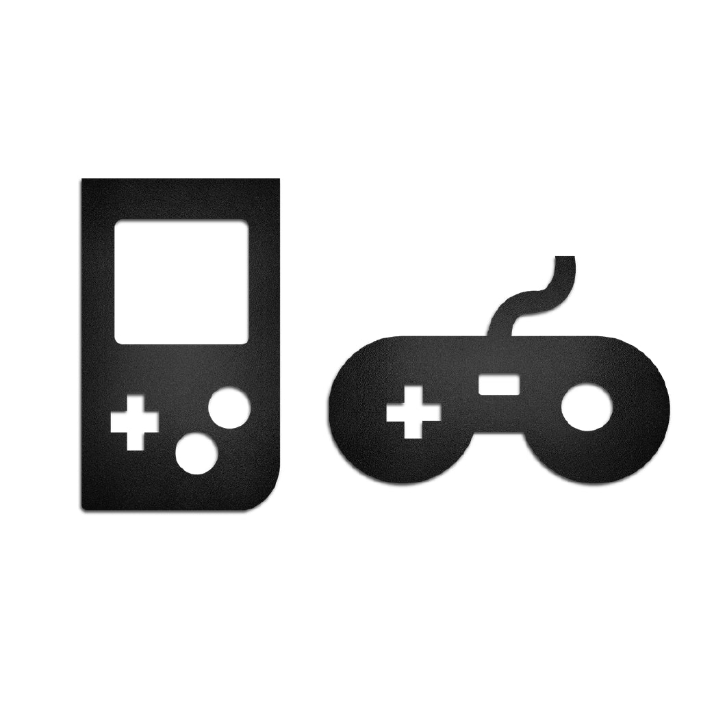 Cuadros decorativos de metal Consolas Gamer 2 piezas - Taula