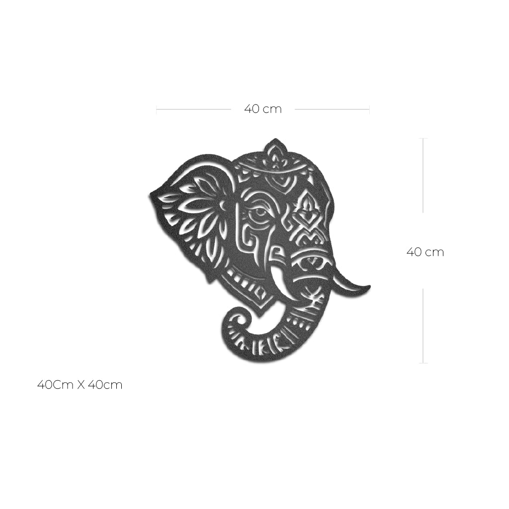 Cuadro Metálico Elefante Hindú - Taula