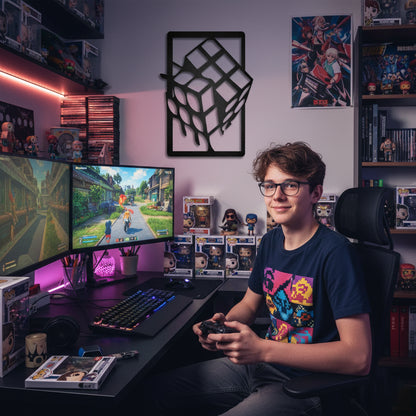 Cuadro Decorativo de Metal Cubo Rubik - Taula