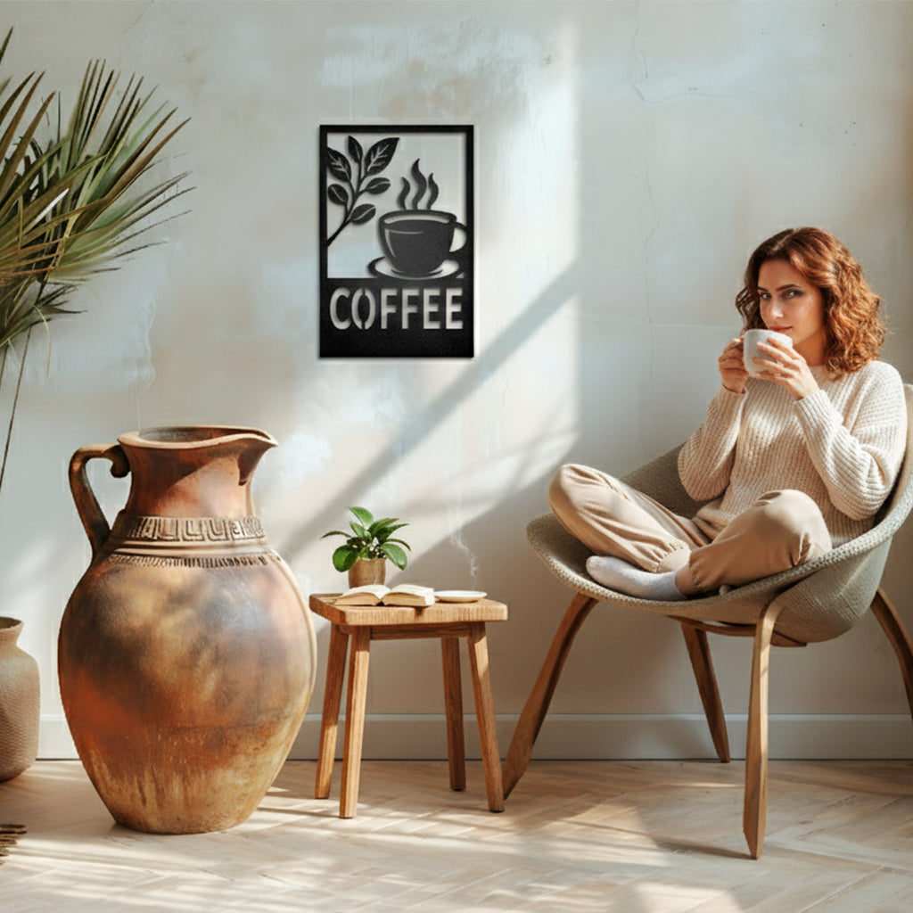 Cuadro de metal "Coffee" - Taula