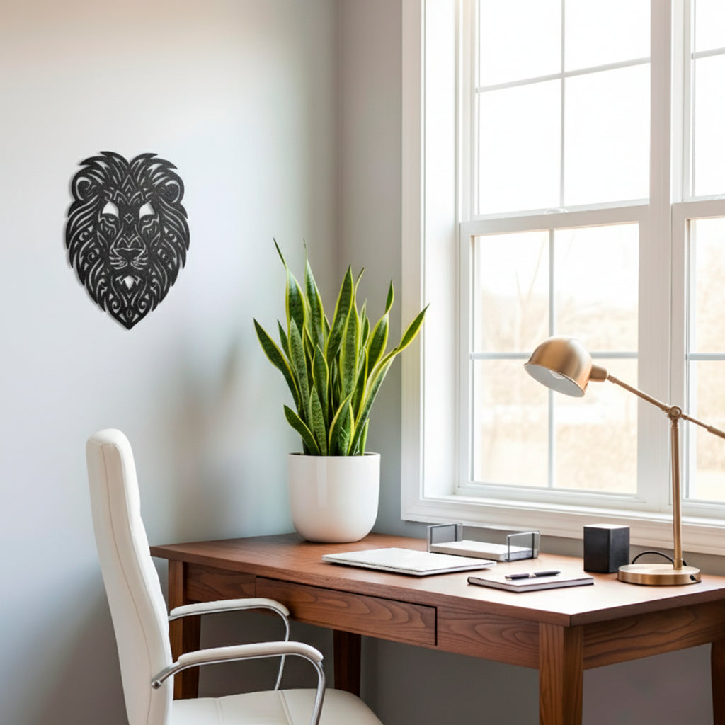 Figura metálica Cabeza de León - Taula