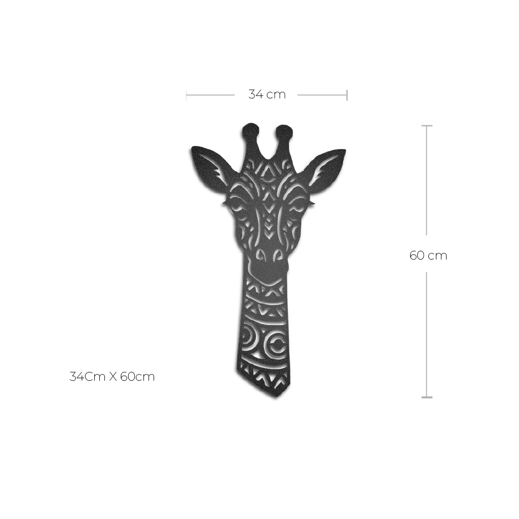 Figura de metal Jirafa africana - Taula