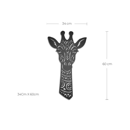 Figura de metal Jirafa africana - Taula