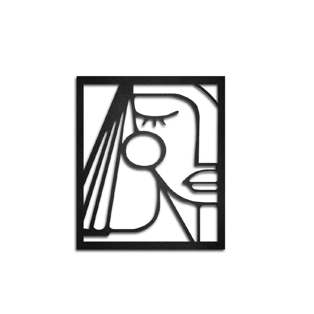 Cuadros decorativos de metal Rostros Abstractos 2 piezas - Taula