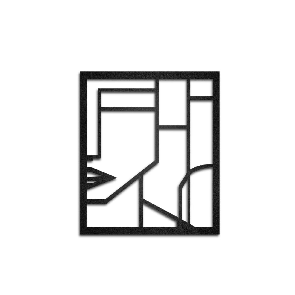 Cuadros decorativos de metal Rostros Abstractos 2 piezas - Taula