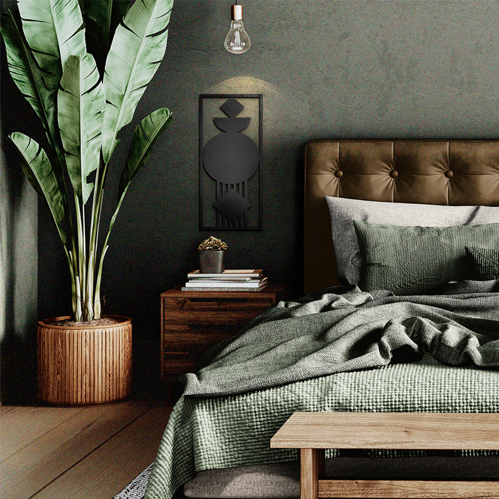 Cuadros decorativos de metal Abstracto Macrame 2 piezas - Taula