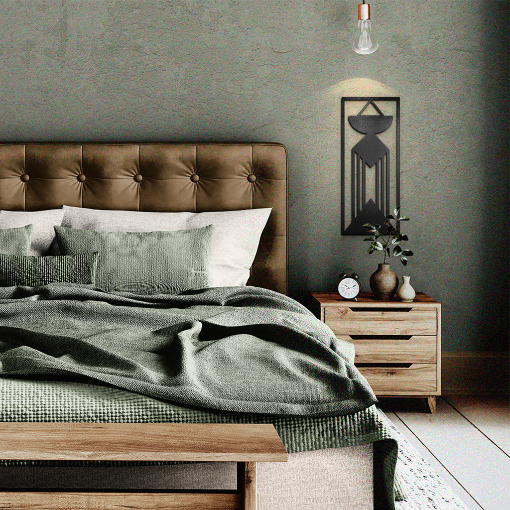 Cuadros decorativos de metal Abstracto Macrame 2 piezas - Taula