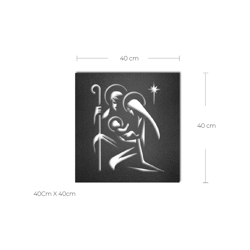 Cuadro de metal Nacimiento de Jesús - Taula