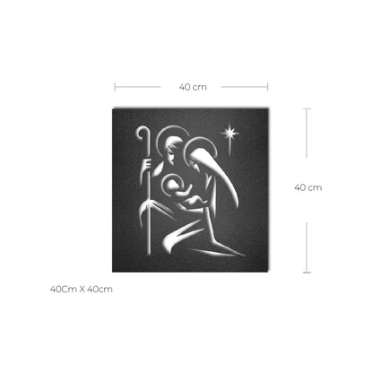 Cuadro de metal Nacimiento de Jesús - Taula