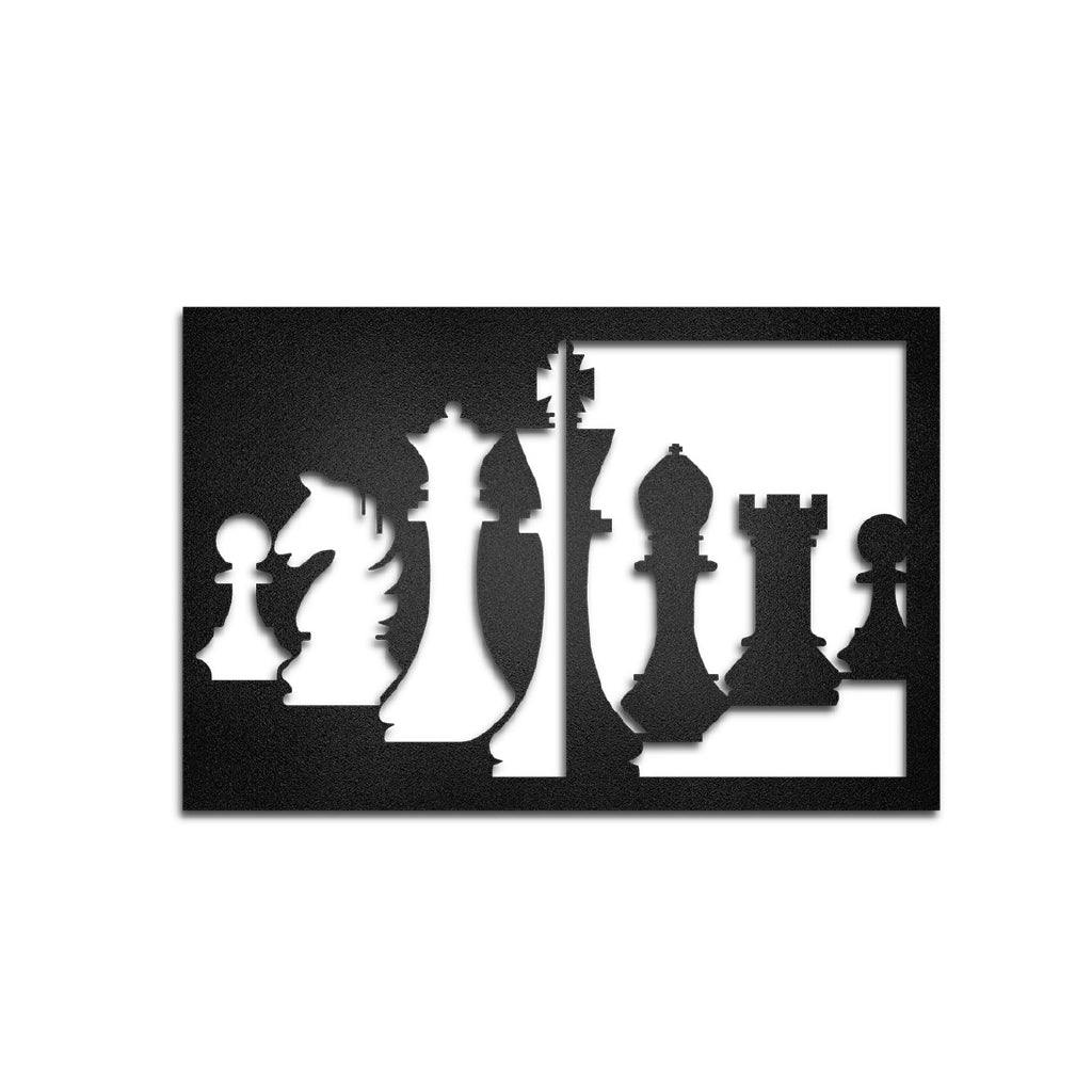 Cuadro de metal Piezas de Ajedrez - Taula