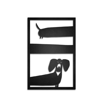 Cuadro de metal Perro Dachshound - Taula