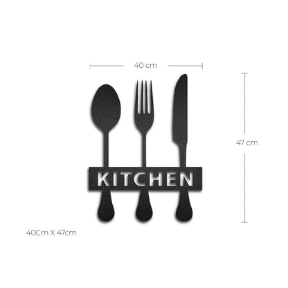 Figura de metal cubiertos "Kitchen" - Taula