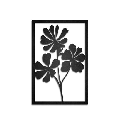 Cuadro de metal forma de flor - Taula