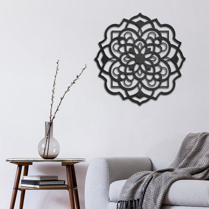 Cuadro de metal mandala circular - Taula