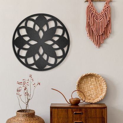 Cuadro de metal circular en forma mandala - Taula