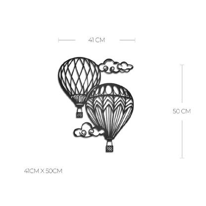 Cuadro Metálico Globo Terráqueo con Nubes - Taula