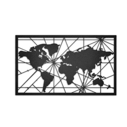 Cuadro de Metal "Mapamundi" - Taula