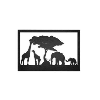 Cuadro Safari Africano en Metal - Taula